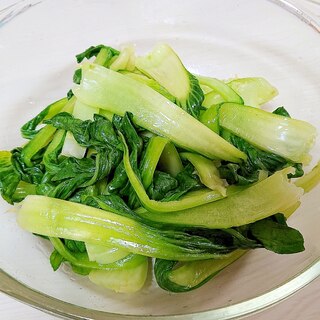 【レンジ調理】チンゲン菜の蒸し物